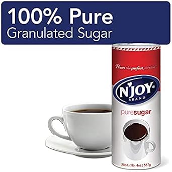 Enjoy Powdered Coffee Creamer 16 oz and Pure Sugar 22 oz (2 Pack)