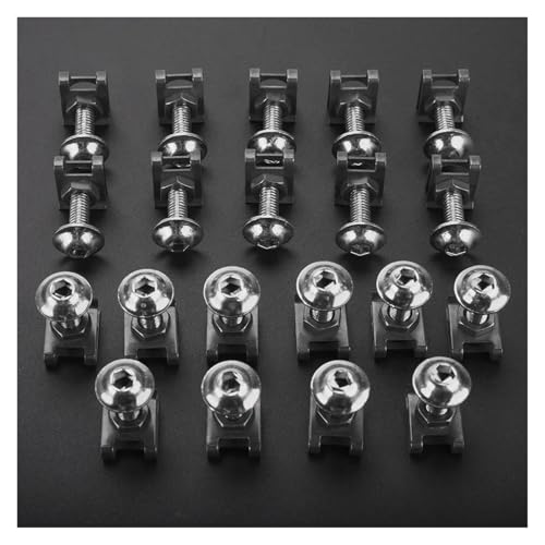 �o�C�N�t�F�A�����O�{���g�i�b�g�L�b�g �{�f�B�t�@�X�i�[�N���b�v �X�N�����[ �J�[�i�b�g �ɓK������ �A�v�����A �t�F�A�����O�{���g�L�b�g(SILVER-20PCS)