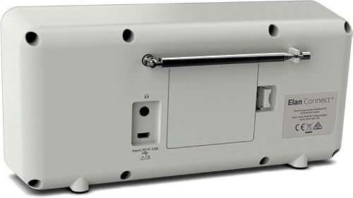 Pure Elan Connect+ All-In-One Stereo Internet Radio with DAB+ and Bluetooth 5.0 (DAB/DAB+ & FM radio, Internet Radio, TFT Display, Music Streaming, Podcasts, Mains and Battery Powered) Stone Grey - 2