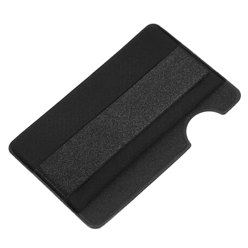 Mikinona 1pc Mobile Phone Card Holder Black Organiser Adhesive Phone Holder Card Holder Phone Adhesive Pocket
