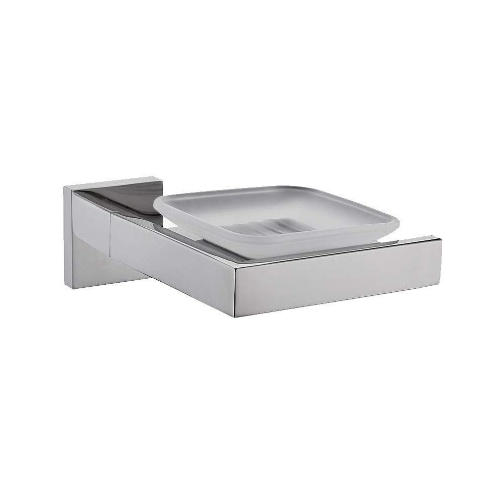 Celbon Wall Mounted SUS 304 Stainless Steel Soap Dish Chrome Finish Soap Holder for Bathroom and Toilet