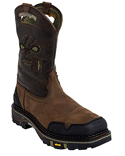 Cody James Men's Decimator Western Work Boot Nano Composite Toe Brown 9.5 EE