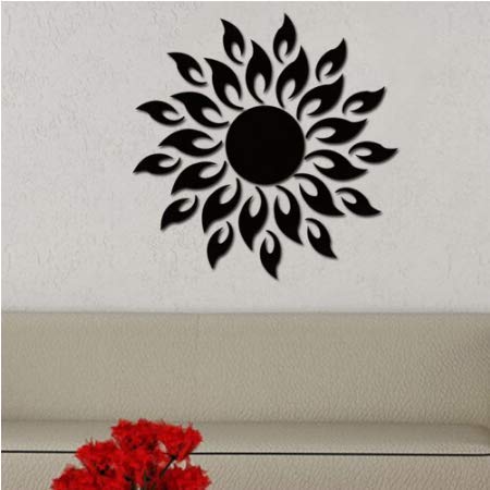 Preisvergleich Produktbild esealainjz Neue Ankunft 3D Sonne Muster Spiegel Oberfläche Wandaufkleber Wohnzimmer Schlafzimmer Badezimmer Wohnkultur Dekoration Poster Bild