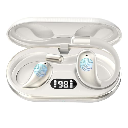 TEEPOCH AI Language Translator Earbuds,OWS Real-Time 4-in-1 Translation Earbuds 144 Languages & Accents, Bluetooth 5.4 Translation Device for Travel/Business/Learning (Baige+Silver)