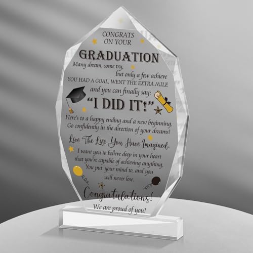 Bible Verse Graduation Acrylic Sign