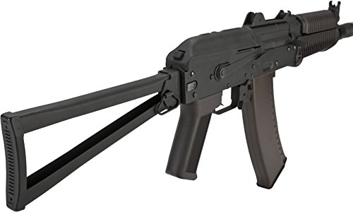 Evike Airsoft - Cyma Standard Stamped Metal A.k.74U Airsoft Aeg Ri.fle W/Folding St.ock And Polymer Furniture (Package: G.un Only) #TOP5