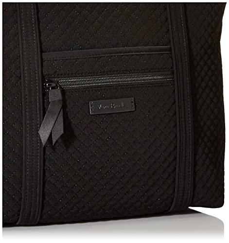 Vera Bradley Women's Microfiber Small Tote Bag, Black 2, One Size #TOP2