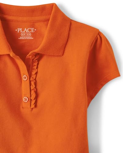 The Children's Place,Girls,Multipack Short Sleeve Pique Polos,Flame 3-Pack,X-Small2