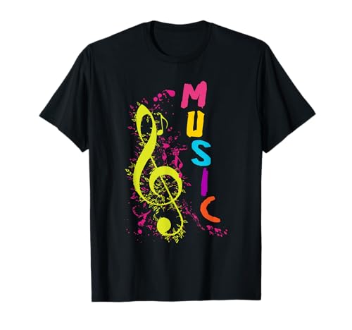 Músico Cantante Notas musicales Instrumentos musicales Clave agudos Camiseta