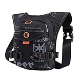 Mochila Informal para Hombre, riñonera, Bolsa cartuchera Impermeable con Orificio para Auriculares para Viajes, Senderismo y Ciclismo