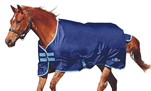 Couverture cheval 600D hiver marine tapis équitation protection ventrale 84