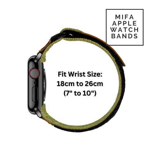 MODERN IDEAS FROM ABROAD NASA Approved XL bands compatible with Apple Watch 49mm/46mm/45mm/44mm, Nylon Elastic Woven sports strap for iWatch Series Ultra 4/3/2/1/11/10/9/8/7/6/5/4/SE/SE2/SE3, Green by MODERN IDEAS FROM ABROAD - Used condition - Image 2