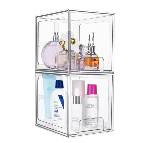 Boîte de rangement transparente empilable anti-poussière pour petits objets - 8