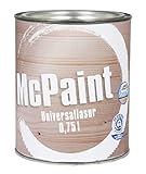 McPaint universale Holzlasur für Innen und Außen besonders UV beständig Farbton Teak 0,75L - Andere Farbtöne verfügbar