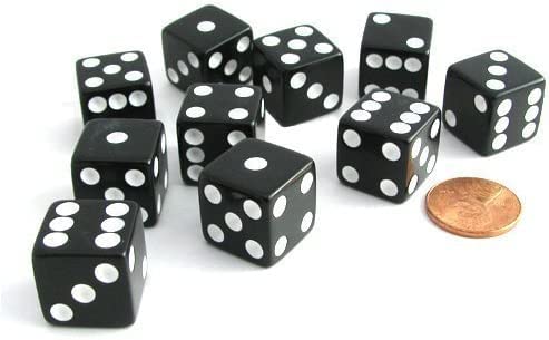 100 Pack 16MM 100 Dice