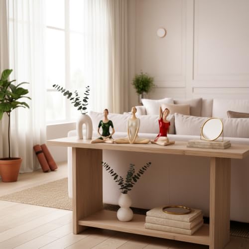 Image of Xtore Serene Trio Yoga Figurines for Calm Corners, Shelves, and Study Tables