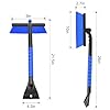 nacena Snow Brush and Ice Scrapers for Car Windshield, Detachable Snow Remover for Cars EVA Foam Grip and Rotatable Brush Head Snow Scraper for Car Trucks SUV, Winter Cars Accessories (Blue) #1