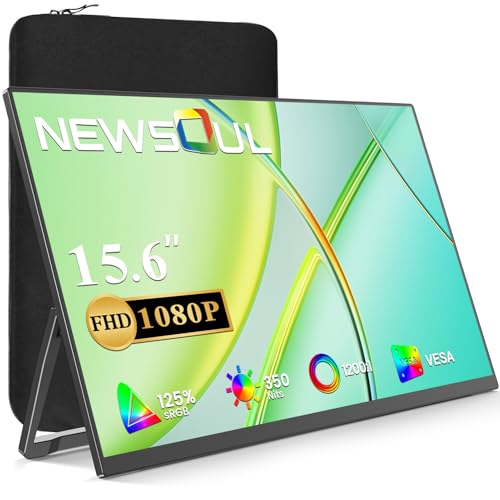 Amazon.co.jp: モバイルモニター 15.6インチ 収納ケース付き Newsoul