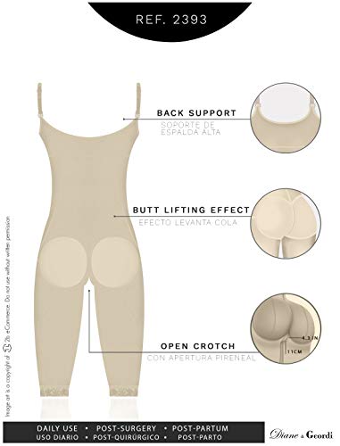 Diane & Geordi 2393 Post Surgery Compression Garment Body Shaper For Women | Fajas Colombianas Reductoras Y Moldeadoras Postparto Para Adelgazar Black #TOP6