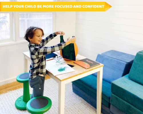 Image of Studico ActiveChairs - Kids Wobble Stool - Flexible Classroom Seating for Focus & Posture, Green