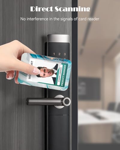 Uniclife Modische Sliding Ausweishülle Cyan Marmoriert Kunststoffkoffer mit einziehbaren Badge Reel Karabiner Clip & abnehmbare Lanyard Strap geprägte vertikale Karte Schutz Frauen Krankenschwester