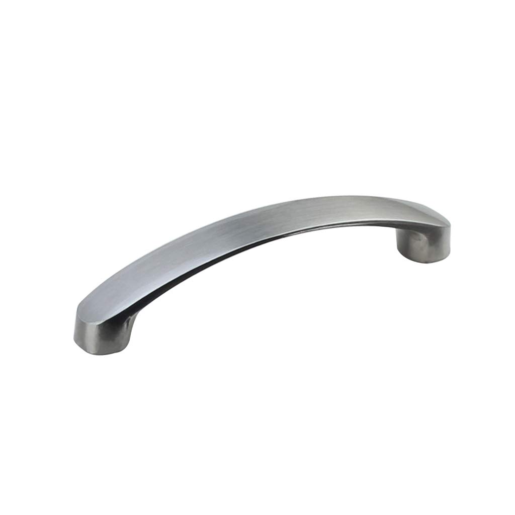 Jazuaiao Silver Gray Modern Dresser Wardrobe Handle Aluminum Alloy Drawer Pulls Kitchen Cupboards Drawer Handles Furniture Handle Hardware Modern Simple Door Knob