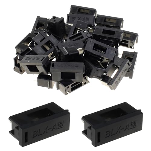 DGZZI 30PCS 5x20mm PCB Board Temperature Resistant Flame Retardant Fireproof Fuse Holder Suitable for Power Machine Tool Shipbuilding Textile Printing Industries