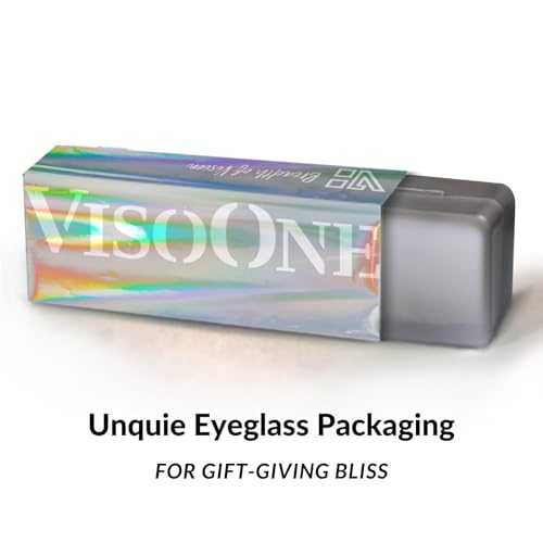Image of VISOONE Square TR90 Lightweight Anti Glare UV400 Gaming Computer Glasses | 99% Digital Screen Filter Non-Prescription Clear Lens Oversized Frame Trendy Fashion Blue Light Blocking Women Men NOE