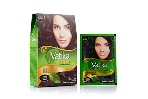 Vatika naturals Henna Color para Cabello - Negro Intenso pack 6 miniatura 3