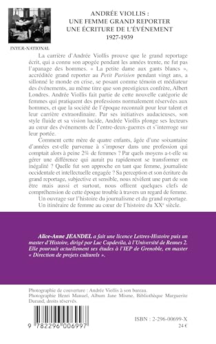 Andrée Viollis: Une femme grand reporter: Une écriture de l'événement - 1927-1939