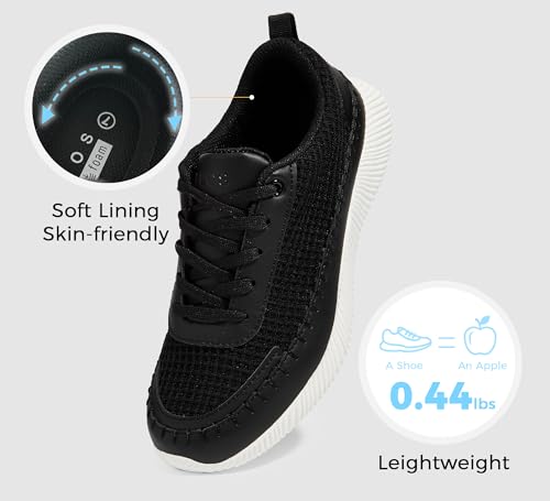 Image of BELOS Women's Glitter Shoes Sparkly Lightweight Metallic Sequins Tennis Shoes Casual Retro Braided Walking Shoes