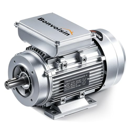 Bonvoisin Moteur Électrique Monophasé 220V 2,2 KW, Bobine en Fil
