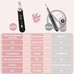 Professional Manicure Pedicure Kit, Cordless Electric Nail File Set, Rechargeable Pedicure Tools for feet, 5 Speeds Hand Foot Care Nail Drill for Thick Nail Toenail Cuticle Women Men Baby Pets - Image 5
