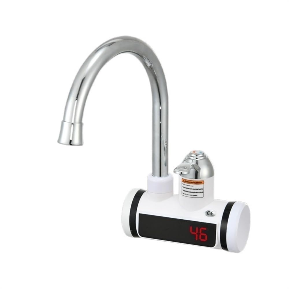 YUCHUANGYE Electric Tap Instant Hot Water Heater Shower Electric Tankless Shower Hot Water Faucet Kitchen Bathroom Instantaneous Water Heater Tap Hot Water Tap(220V Lateral Water)