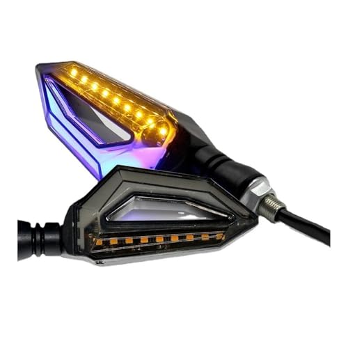 Clignotant universel moto bleu 12V IPX-6 résistant aux infiltrations