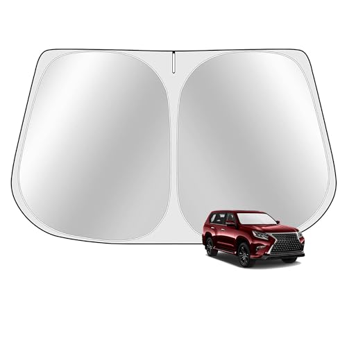 Toluoma Custom Fit Windshield Sun Shade for Le-xus GX460 2010-2023 - Full Coverage, 210T Reflective...