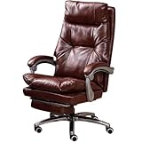 ?【Chaise de bureau réglable】 : Le dossier est inclinable de 90° à 175°, vous permettant d’alterner facilement entre travail et repos selon vos besoins. Les accoudoirs rembourrés et incurvés s’adaptent à l’inclinaison du dossier pour un confort optimal. Le repose-pieds rétractable vous permet de détendre vos jambes. La hauteur d’assise est réglable de 115 à 121 cm (45,3 à 47,6 pouces) pour s’adapter à toutes les morphologies.