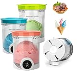 JAOUI 4 Stück Ninja Swirl Creami Ersatz Behälter für NC700/NC701EU Serie
