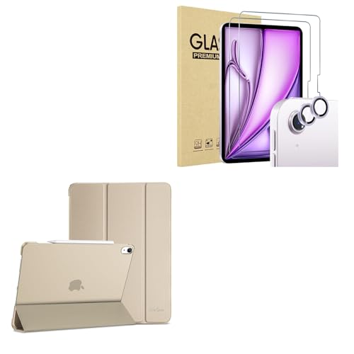 ProCase ProCase for iPad Air 13 Inch Case(Starlight) 2024 M2 Bundle with 2 Pack Screen Protector for iPad Air 13 Inch 2024 M2 + 2 Pack Camera Lens Protector Matching Tablet Colors(Purple)