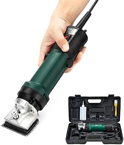 GLOEY Horses Clippers,690w Professional Horse Grooming Kit,Adjustable Speeds for Sheep Equine Goat Pony Cattle and Large Thick Coat Animals