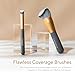 Carlucce Cream Brush - Contour Makeup Brush, Multifunctional Geometric Angled Makeup Brush for Blending, Contouring, and Highlighting, Soft, Vegan, and Made in USA - Hush-Hush Brush