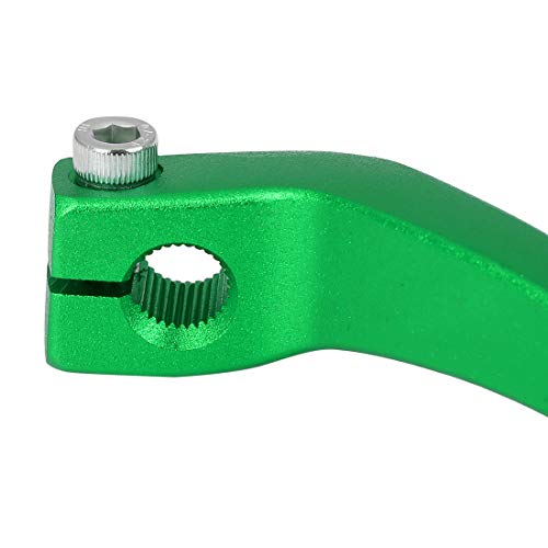 F FIERCE CYCLE 0.39 Inch Aluminum Alloy Motorcycle Shift Lever Folding Gear Shifter Green