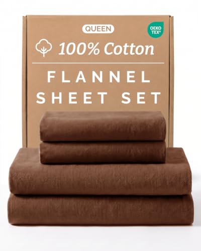 Queen Cotton Flannel Sheet Set
