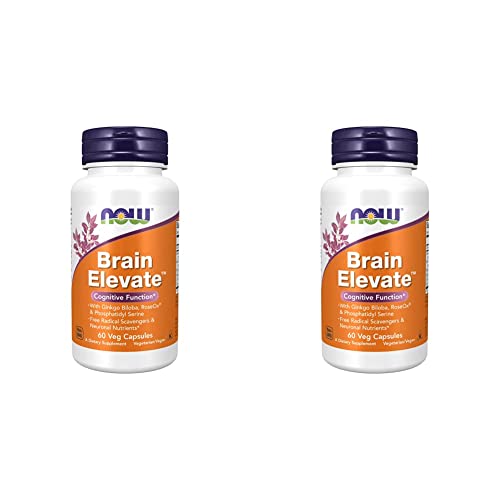 Now Supplements, Brain Elevate™, Featuring Ginkgo Biloba, Roseox® And Phosphatidyl Serine, 60 Veg Capsules (Pack Of 2) #TOP8