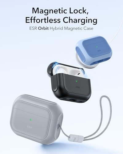 Image of ESR for AirPods Pro 2 Case, Compatible with MagSafe, Gray
