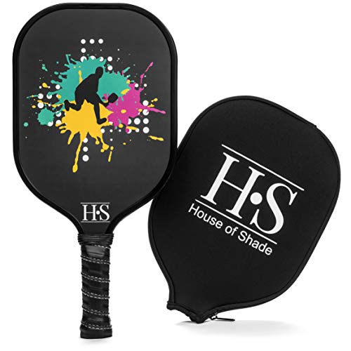 Pickleball Paddle - USAPA Approved - Carbon Fiber Face, Honeycomb Core, Cushioned Grip