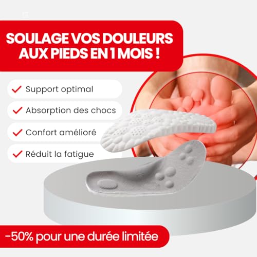 Semelles orthopédiques révolutionnaires en mousse mémoire haute performance - 4