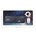 Night Sky Outer Space Desk Mat Non-Slip Laptop Writing Pad Large Keyboard Mousepad with Rubber Base 23.6