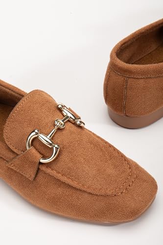 Image of Women's Loafers,Slip On Work Shoes for Women, Comfortable Flats for Daily Wear, Penny Loafers