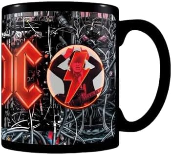 Taza con cambio de calor AC/DC – Taza oficial de cerámica AC/DC c...